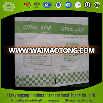 citric acid monohydrate bp usp fcc e330